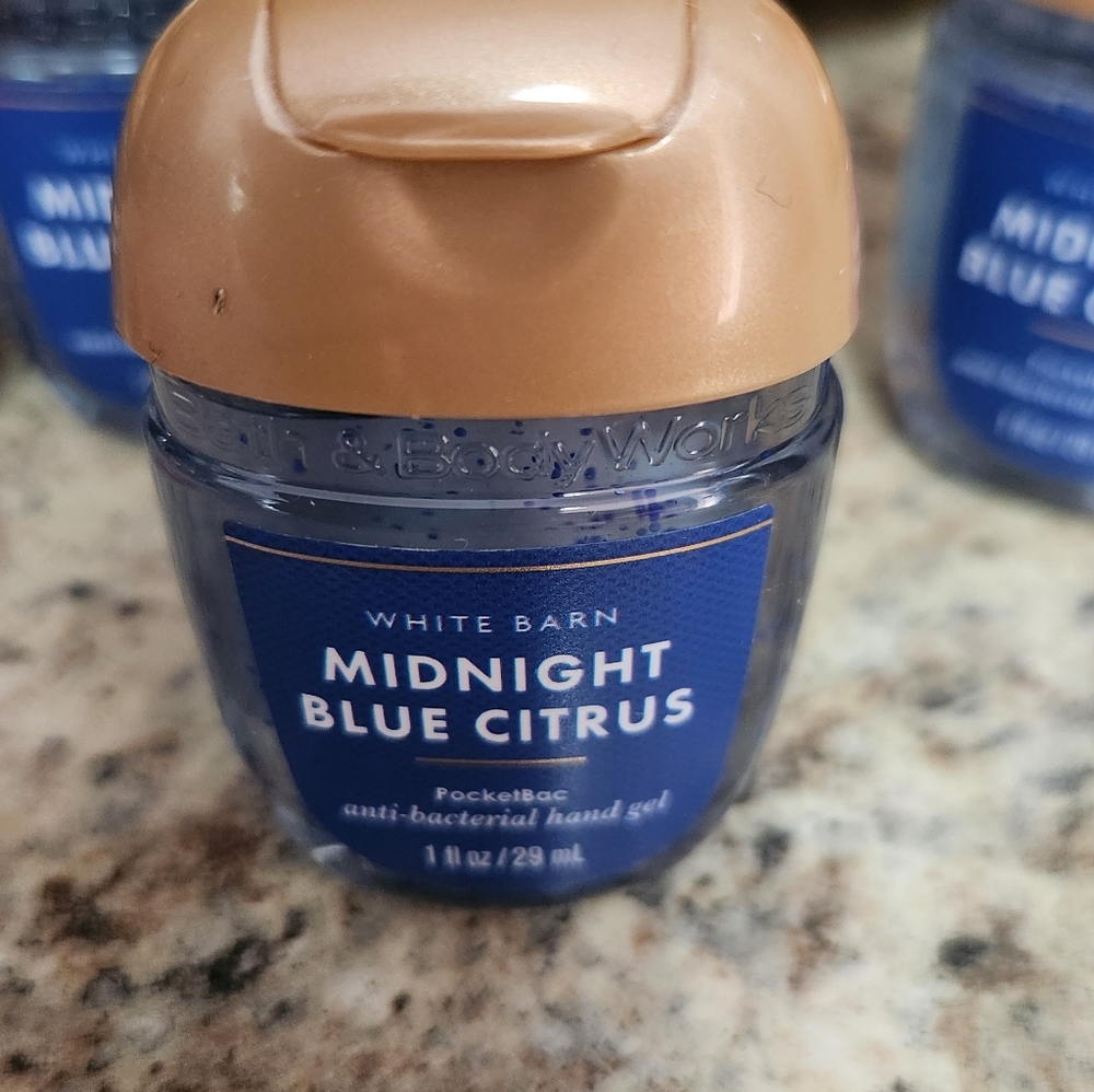 NEW Bath and Body Works "MIDNIGHT BLUE CITRUS" PocketBac Bundle - Picture 2 of 2